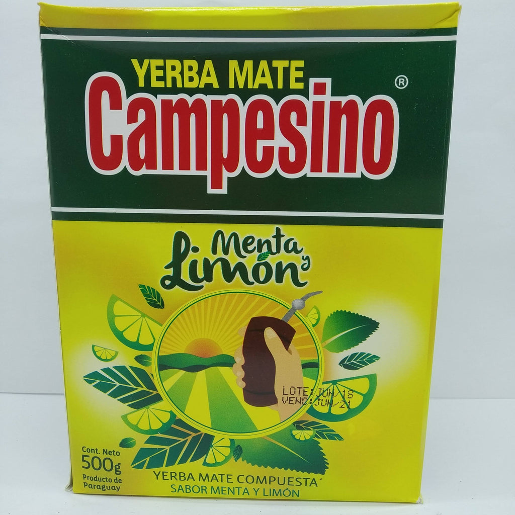 Yerba mate con menta y limón 500g-Campesino